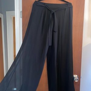 Miss Avenue Black Flowy Dress Pants